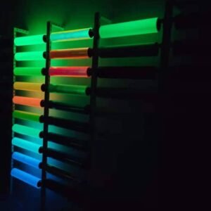 Heat transfer vinyl is glowing